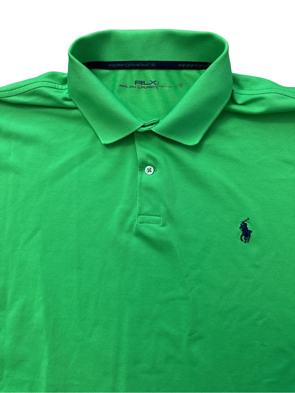 Polo Ralph Lauren RLX Lime Green Men’s Polo Shirt Size XL Polo Logo Performance